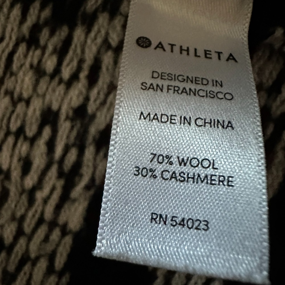 Athleta Wool Cashmere Panorama Coat Sweater View 5